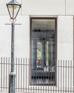 architectural bronze window frame to london development