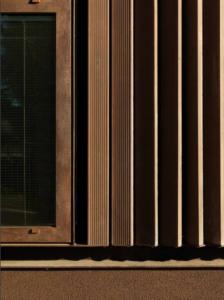 Corten Steel Window Corner Close Up 