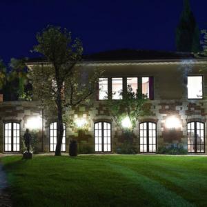 steel framed doors to villa