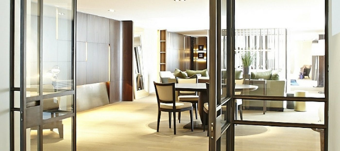 hinged steel doors for interior design